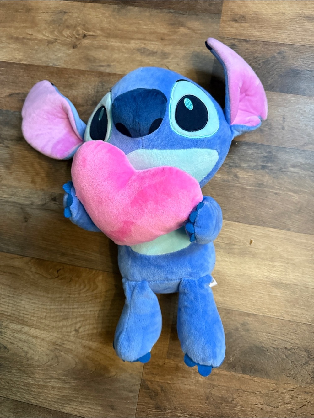 Disney Blue Stitch Plush with Pink Heart if you love Stitch he’s your guy